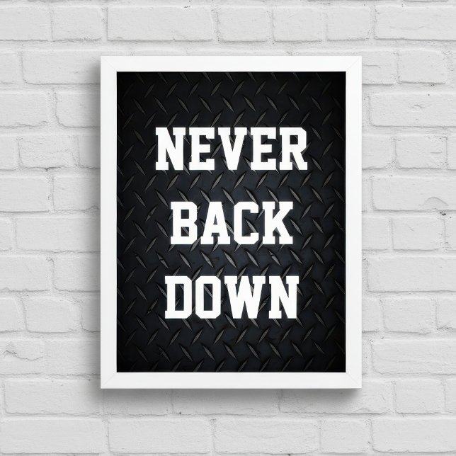 Aldrig Ge Upp Motivation Poster (Skapare uppladdad)