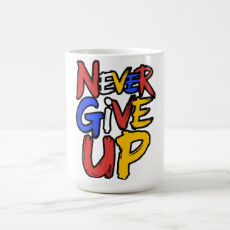 Aldrig Ge Upp Ostoppbar Andlighet Kaffemugg