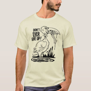 Aldrig Ge Upp Pelikan Och Groda T Shirt