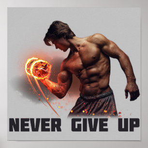 Aldrig ge upp poster