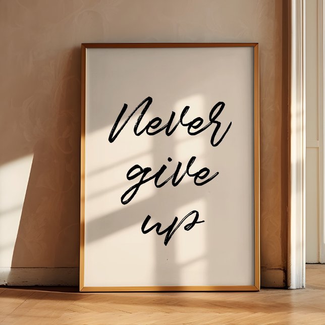 Aldrig ge upp poster (Skapare uppladdad)