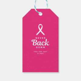 Aldrig Ge Upp | Rosa Och Vita Vårdpaket Presentetikett