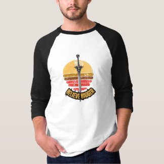Aldrig Ge Upp Solnedgång Äventyr Baseball Raglan  T Shirt