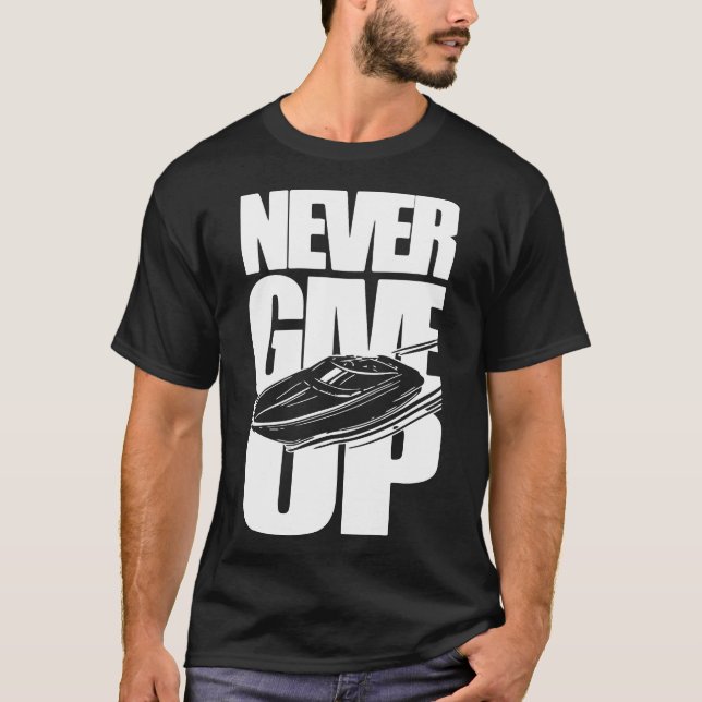 ALDRIG GE UPP STRÖMBOKFÖRING T SHIRT (Framsida)