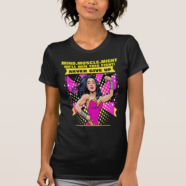 Aldrig ge upp t shirt (Framsida)