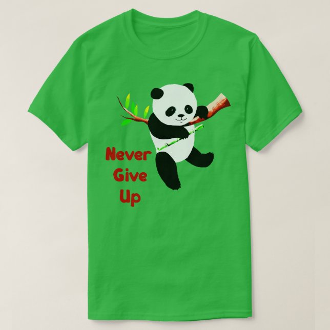 Aldrig ge upp t shirt (Design framsida)
