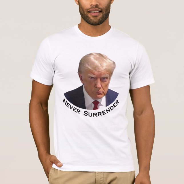 Aldrig Ge Upp T Shirt (Framsida)