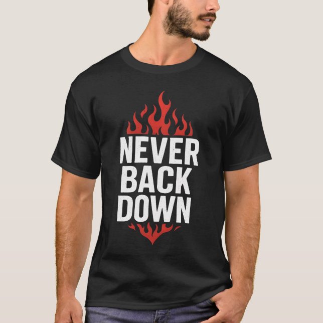 Aldrig Ge Upp T-Shirt (Framsida)