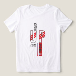 aldrig ge upp t shirt