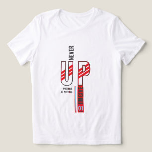 aldrig ge upp t shirt