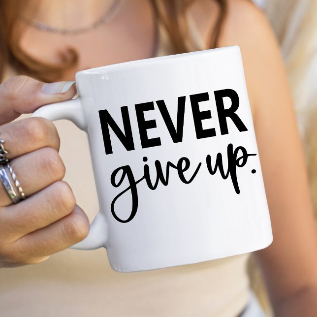 Aldrig Ge uppåt Kaffemugg (Skapare uppladdad)