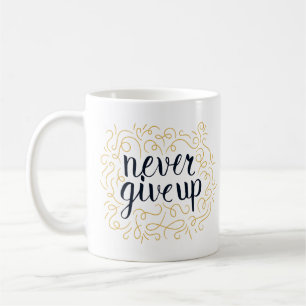 Aldrig Ge uppåt Kaffemugg