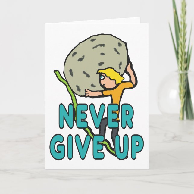 Aldrig Ge uppåt Kort (Framsida)