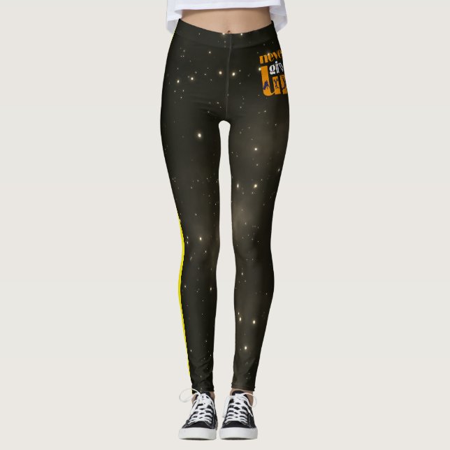 Aldrig Ge uppåt Leggings (Framsida)