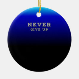 Aldrig Ge uppåt Motivt Aldrig Ge uppåt Julgransprydnad Keramik