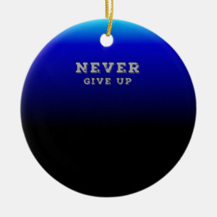 Aldrig Ge uppåt Motivt Aldrig Ge uppåt Julgransprydnad Keramik
