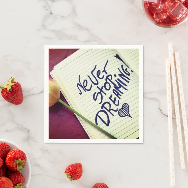 Aldrig Ge uppåt Pappersservett (Insitu)