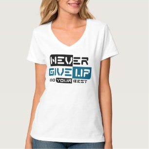 Aldrig Ge uppåt T Shirt