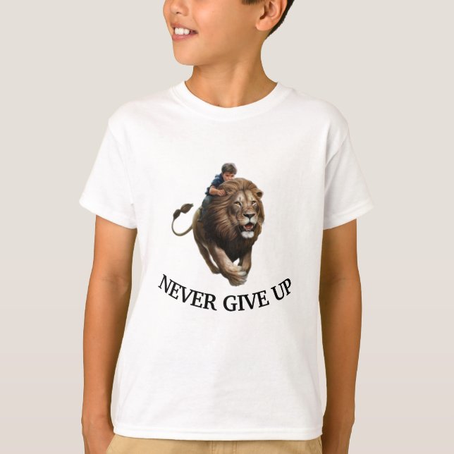 Aldrig Ge uppåt T Shirt (Framsida)
