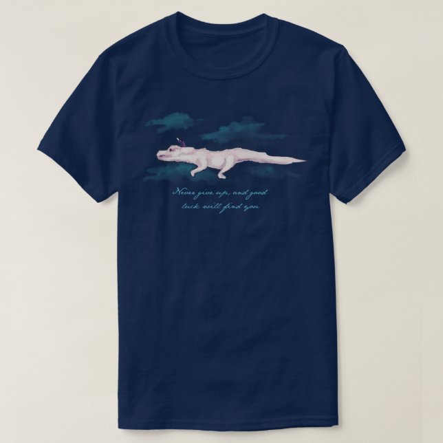 Aldrig Ge uppåt T Shirt (Design framsida)