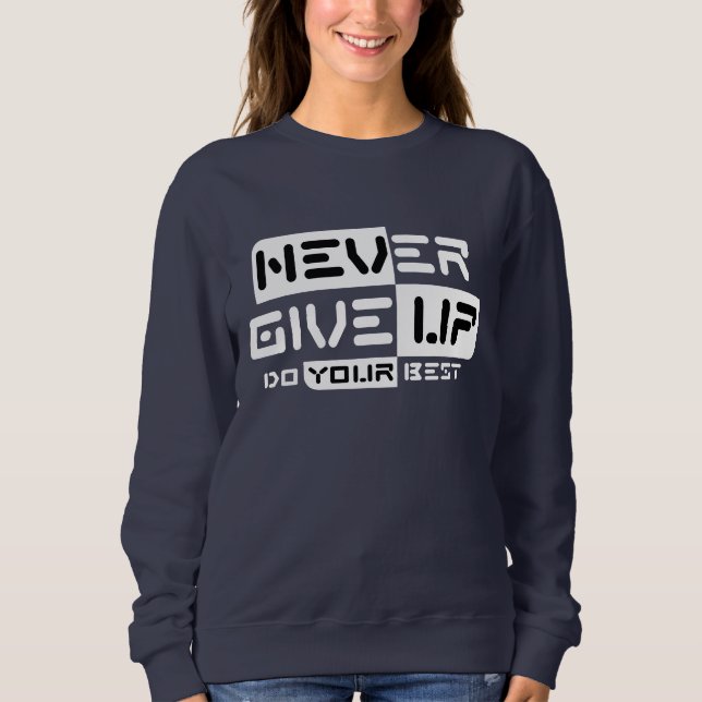 Aldrig Ge uppåt T Shirt (Framsida)