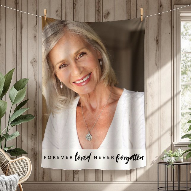 Aldrig glömd fotominnesbild fleecefilt (Skapare uppladdad)