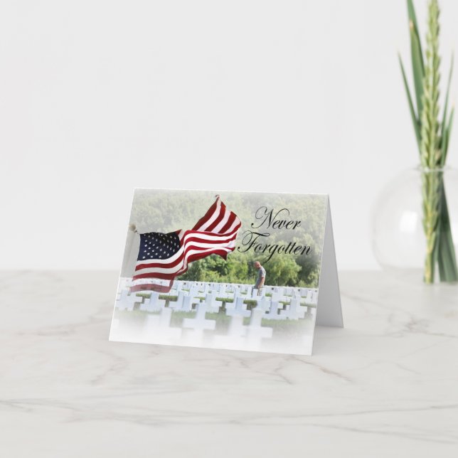 Aldrig Glömd - Minne Kort (Framsida)