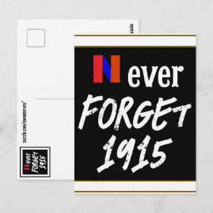 Aldrig glömma 1915 Postkort Vykort