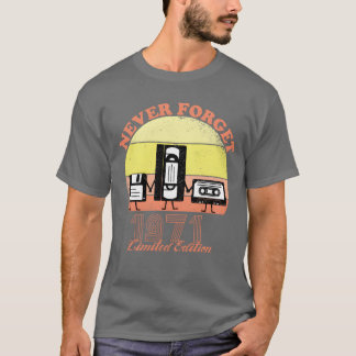 Aldrig glömma 1971 Födelsedag Begränsad upplaga Vi T Shirt