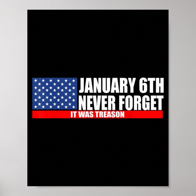 Aldrig glömma 6:e januari Förräderi Poster (Framsidan)