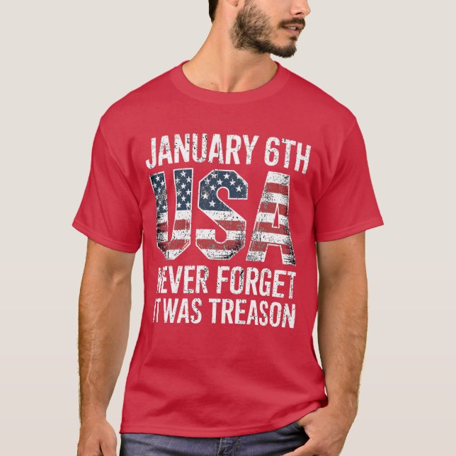 ALDRIG GLÖMMA ATT DET VAR TREASON T SHIRT (Framsida)
