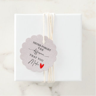 Aldrig Glömma Den Skillnad Du Gör Presentkort Gåvor Etiketter