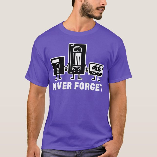 Aldrig Glömma Kassettradio present T Shirt (Framsida)