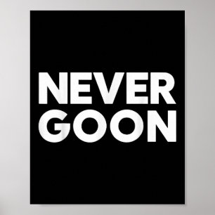 Aldrig Goon Fitness Motivation Gym Poster