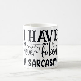 Aldrig hackat en Sarcasm Funny Sarcastic Quote Sas Kaffemugg
