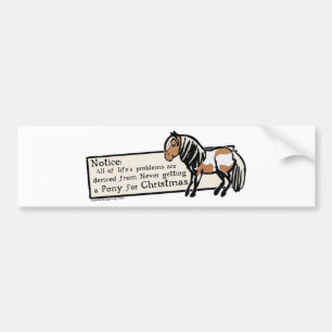 Aldrig Har Pony Bildekal