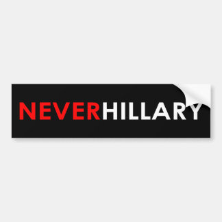 Aldrig Hillary bildekal (svarten)