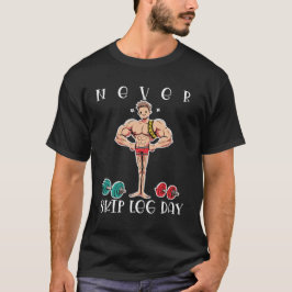 aldrig hoppa över bendagen t shirt