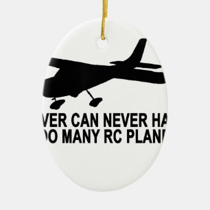 Aldrig hyvlar för många RC T-Shirt.png Julgransprydnad Keramik