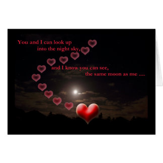 Aldrig ifrån varandra på hjärta hälsningskort