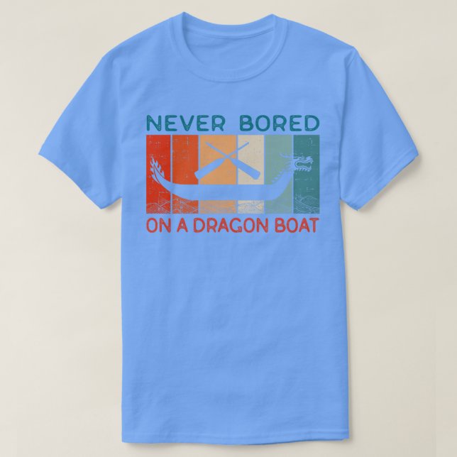 Aldrig inkapslad på en Dragon Boat Funny Tävla 1 T Shirt (Design framsida)