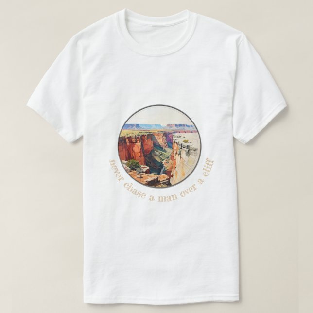 aldrig jaga en man 002 T-Shirt (Design framsida)