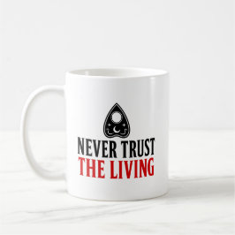 Aldrig Lita På De Levande Halloween Ouija Kaffemugg