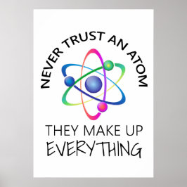 Aldrig Lita på en Atom Poster