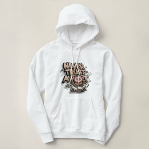 Aldrig Lita på en Fart Svins Graffiti Crop Hoodie: T Shirt