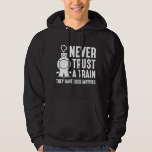 Aldrig Lita På Ett Tåg Hoodie
