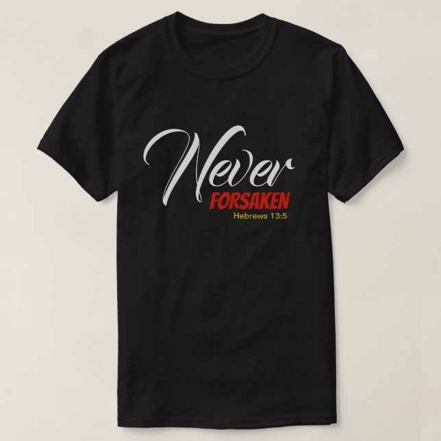 ALDRIG LYSSNA Hebrews Christian Scripture T Shirt (Design framsida)