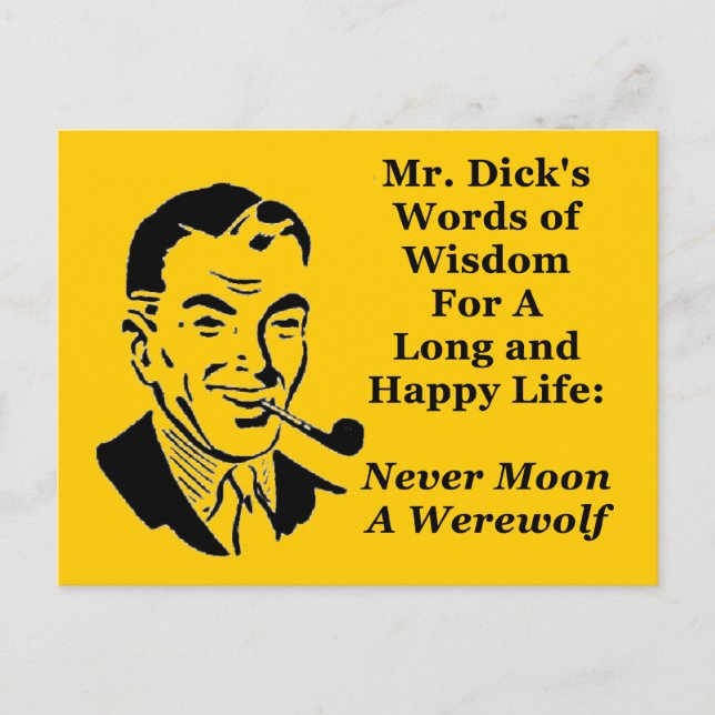 Aldrig Måne A Werevarv Vykort (Framsida)