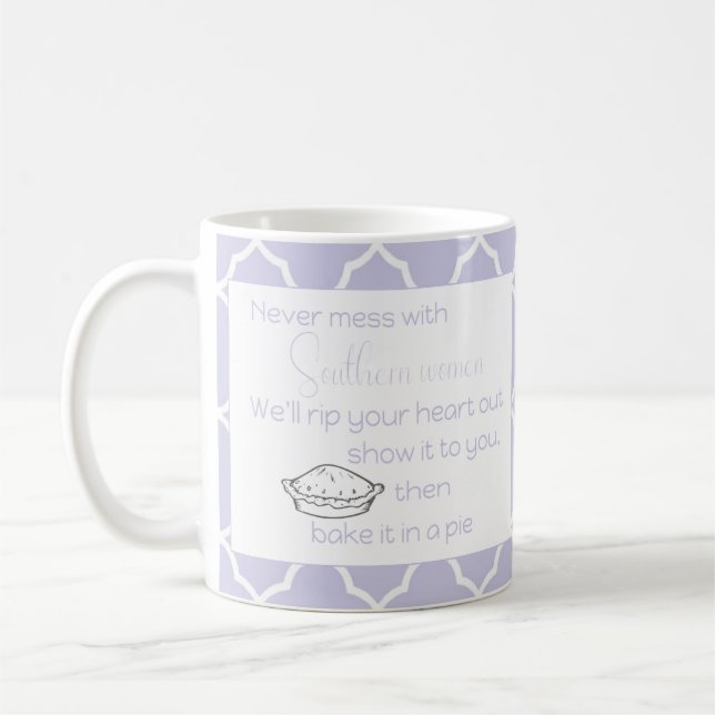 Aldrig  med Anpassningsbarna Southern Women Lavend Kaffemugg (Vänster)