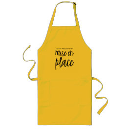 Aldrig med min fru vid ställe Chef's Apron Långt Förkläde